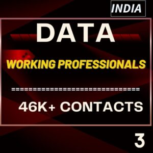 Data-Working Professionals – 46K Contacts