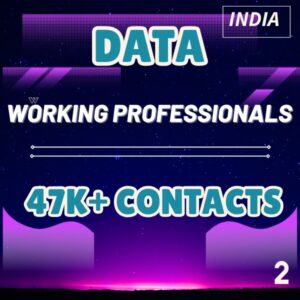 Data-Working Professionals – 47K Contacts