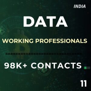 Data-Working Professionals – 98K+ Contacts