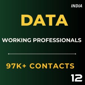 Data-Working Professionals – 97K+ Contacts