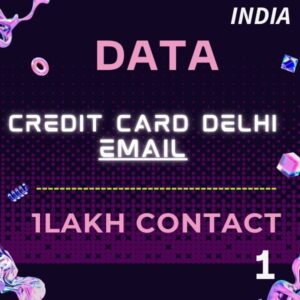 Data-Credit Card Delhi-Email- 1Lakh Contacts