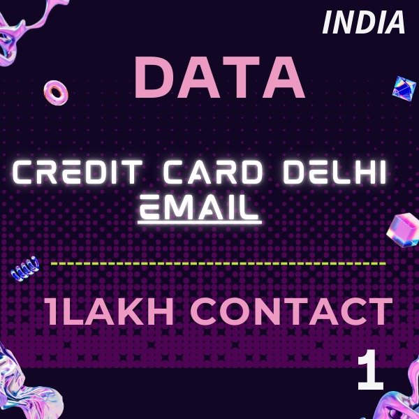Data-Credit Card Delhi-Email- 1Lakh Contacts