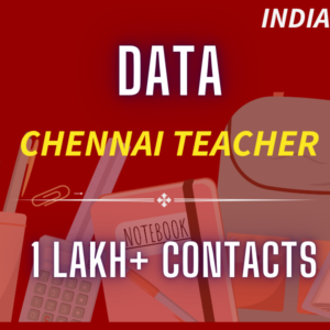 Data-Chennai Teachers 1 Lakh+ Contacts