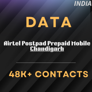 Data-Airtel Postpad Prepaid Mobile Chandigarh 48 K+ Contacts