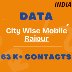 Data-City Wise Mobile Raipur 63 K+ Contacts