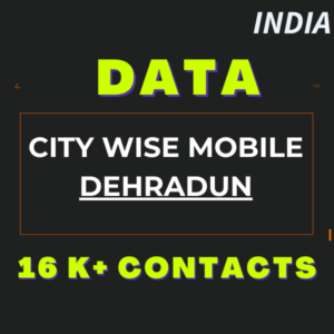 Data-City Wise Mobile Dehradun 16 K+ Contacts