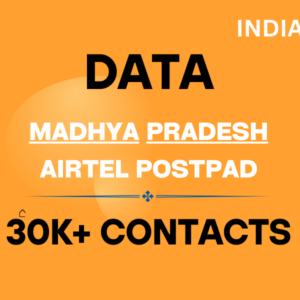 Data-Madhya Pradesh Airtel Postpad 30K+ Contacts