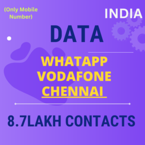 Data-WhatsApp Vodafone Chennai 8.7 Lakh Contacts