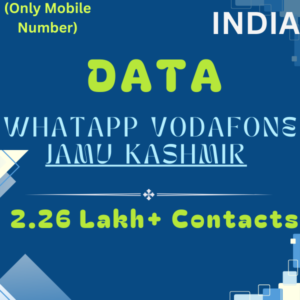 Data-WhatsApp Vodafone Jamu Kashmir 2.26 Lakh+ Contacts