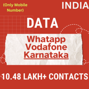 Data-WhatsApp Vodafone Karnataka 10.48 Lakh+ Contact
