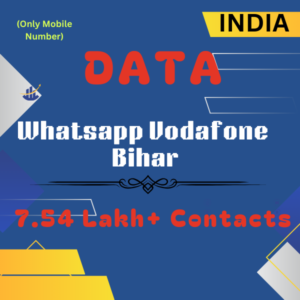 Data-WhatsApp Vodafone Bihar 7.54 Lakh+ Contacts