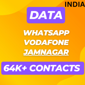 Data-Whatsapp Vodafone Jamnagar 64K+ Contacts