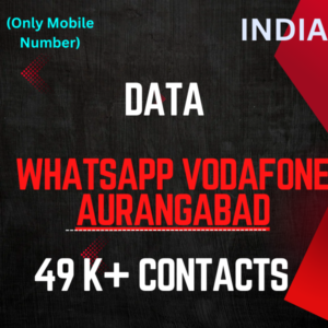 Data-Whatsapp Vodafone Aurangabad 49 K+ Contacts