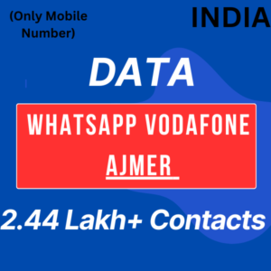 Data-Whatsapp Vodafone Ajmer 2.44 Lakh+ Contacts