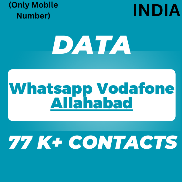 Data-Whatsapp Vodafone Allahabad 77 K+ Contacts