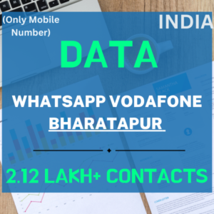 Data-Whatsapp Vodafone Bharatapur 2.12 Lakh+ Contacts