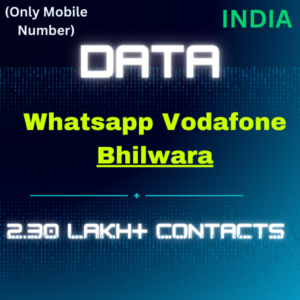 Data-Whatsapp Vodafone Bhilwara 2.30 Lakh+ Contacts