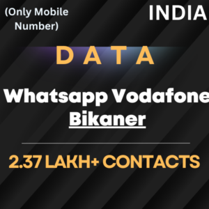 Data-Whatsapp Vodafone Bikaner 2.37 Lakh+ Contacts