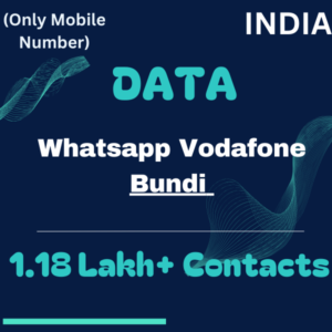 Data-Whatsapp Vodafone Bundi 1.18 Lakh+ Contacts