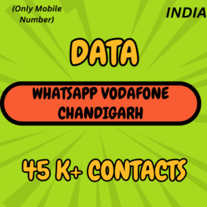 Data-Whatsapp Vodafone Chandigarh 45 K+ Contacts