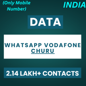 Data-Whatsapp Vodafone Churu 2.14 Lakh+ Contacts