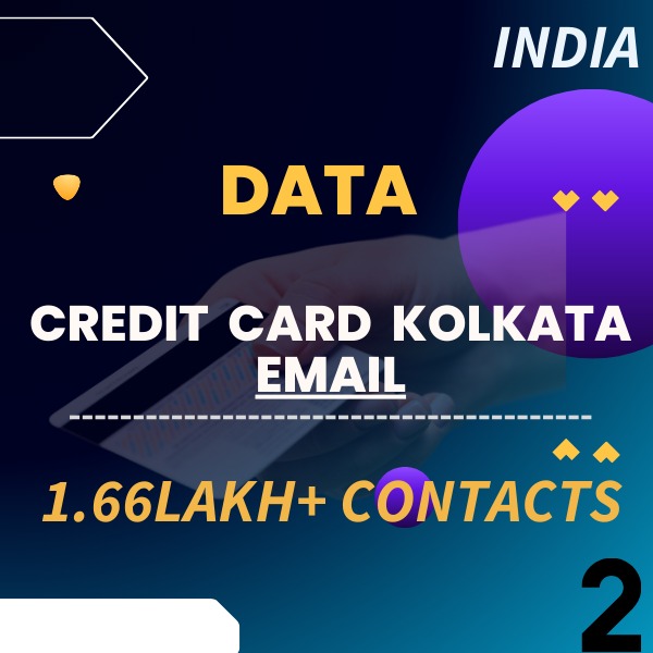Data-Credit Card Kolkata-Email- 1.66Lakh+ Contacts
