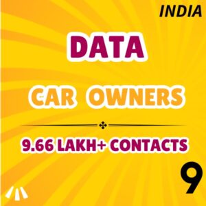 Data-Car Owners 9.66 Lakh+ Contacts