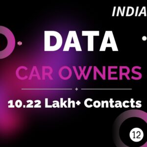 Data-Car Owners 10.22 Lakh+ Contacts