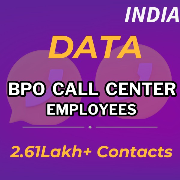 Data-BPO Call Centres Employees 2.61 Lakh+ Contacts