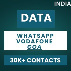 Data-Whatsapp Vodafone Goa 30K+ Contacts