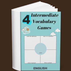 4 Intermediate Vocabulary Games (English)
