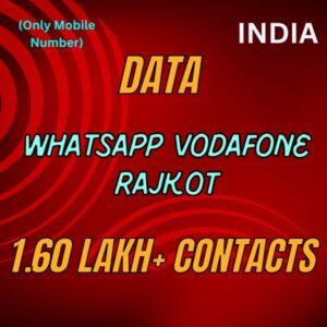 Data-Whatsapp Vodafone Rajkot 1.60 Lakh+ Contacts