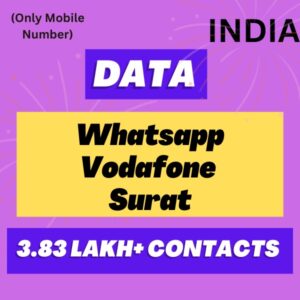 Data-Whatsapp Vodafone Surat 3.83 Lakh+ Contacts