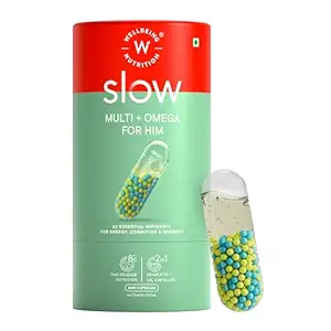 Wellbeing Nutrition Slow Multivitamin + Omega 3 for Men