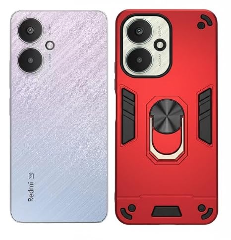 Synthetic Rubber Transparent Hard Back Cover Case For Redmi 13C 5G/ Poco M6 5G - Image 4