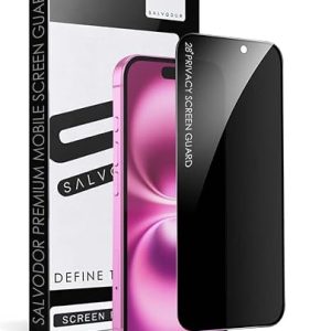 Privacy Tempered Glass Screen Protector for iPhone 15, 16 | 9H Hardness | Anti-Spy | Bubble Free | Scratch Resistant | Case Friendly | Pack of 1