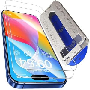 Mr.Shield Align-X Tempered Glass Screen Protector for iPhone 16 and 15