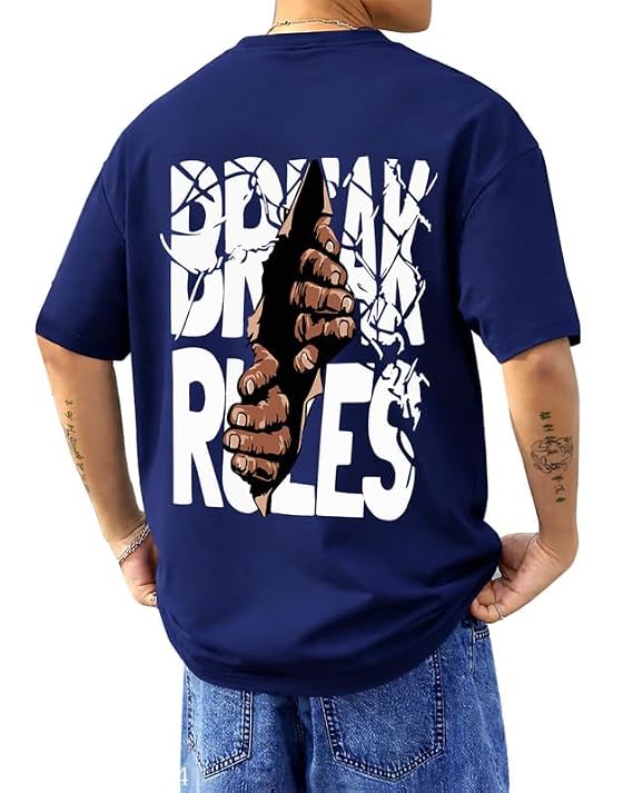 Hip-Hop T-Shirt for Men - Graphic Printed T Shirts || Oversized Men Tshirt || T-Shirts - Image 3