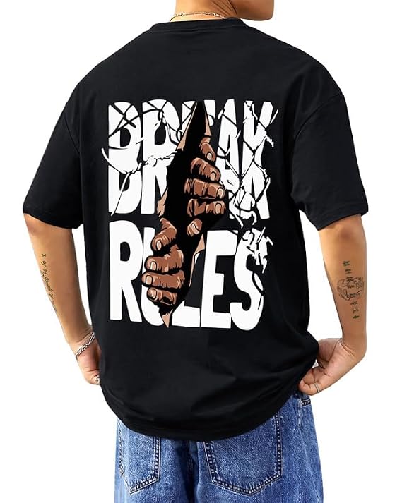 Hip-Hop T-Shirt for Men - Graphic Printed T Shirts || Oversized Men Tshirt || T-Shirts - Image 4