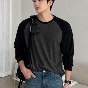 Colorblock Men Round Neck Multicolor T-Shirt