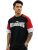 Men’s Half Sleeve Cottonblend Printed Colourblocked Round Neck